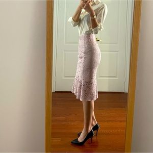 Lace skirt- pink